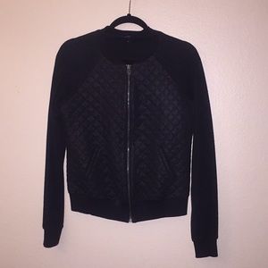 Bomber knit jacket